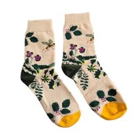 Socken Libellen/Blumen/Frosch/Flowers/Frog/Dragonflies