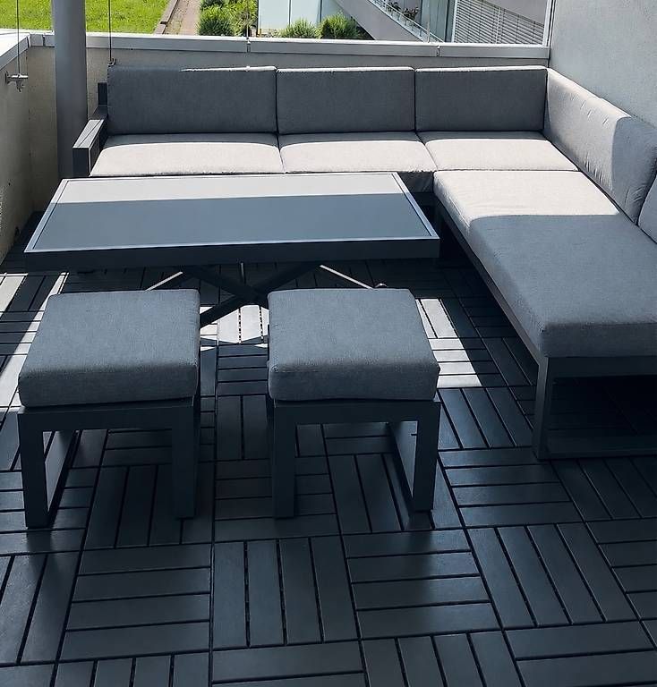 Set di tavolo e panche: Gartenset in Anthrazit – Nuovo e nell'imballaggio originale da Bern venduto da Mok99