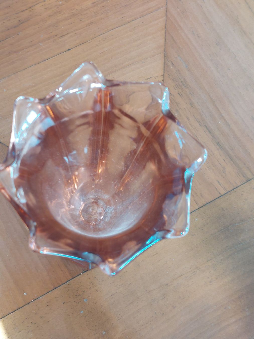 Vasen & Gefässe: Art Deco Rosalin Pressglas Vase – Gebraucht aus Hergiswil NW von maiette-23.N 3