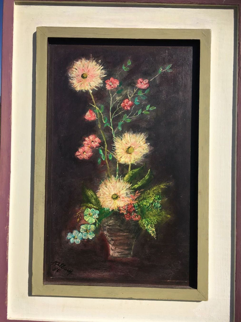 Gemälde: GEMÄLDE  BLUMENBILD VON JOSEF ALBANI SIGNIERT – Gebraucht aus Subingen von ArtBead 2