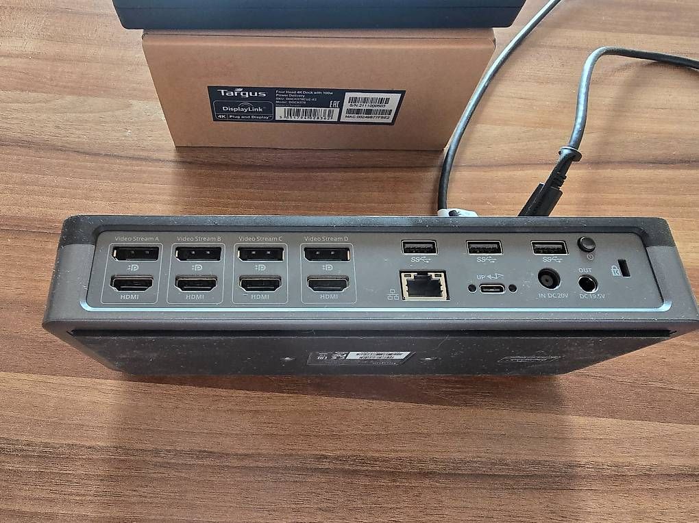 Docking station: Targus DOCK570 USB-C QV4K Docking Station – Usato da Biasca venduto da mic_p28k 2