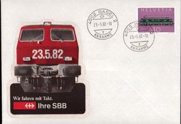23.5.1982 schöner Eisenbahn Brief