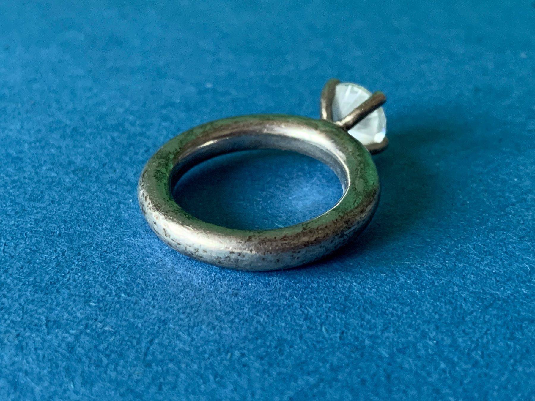 Anelli: Silberring white Stone Zarge (54/17) – Usato da Laufen venduto da Bellebellezza 5