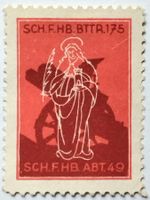 Soldatenmarke 2.WK, Sch F Hb Bttr 175, hellrot, Wi Art 341
