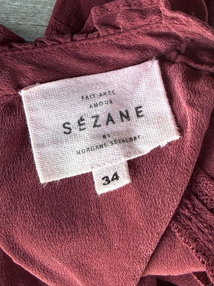 Sezane Blusen: Blouse Sezane couleur bordeaux taille S – Gebraucht aus Pully von Lili_Frei 3