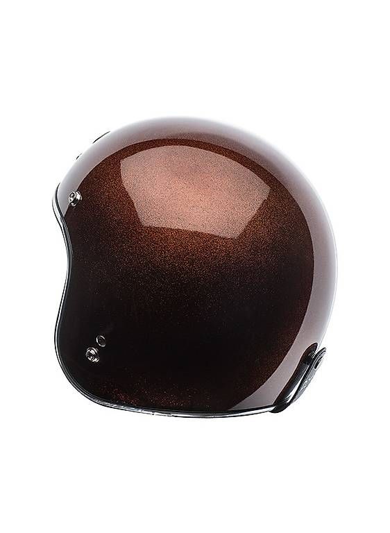 Casques & visières: TORC T-50 Jethelm Mega Flake Rootbeer NEU – D'occasion à Altnau par stormridermc 1