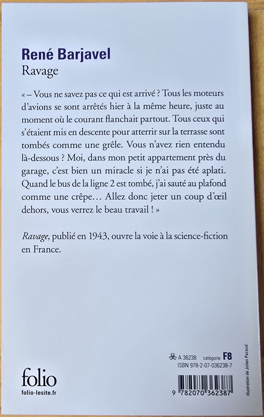 Libri: René Barjavel : Ravage (Neuf) – Nuovo e nell'imballaggio originale da Froideville venduto da xXSebastienXx 1
