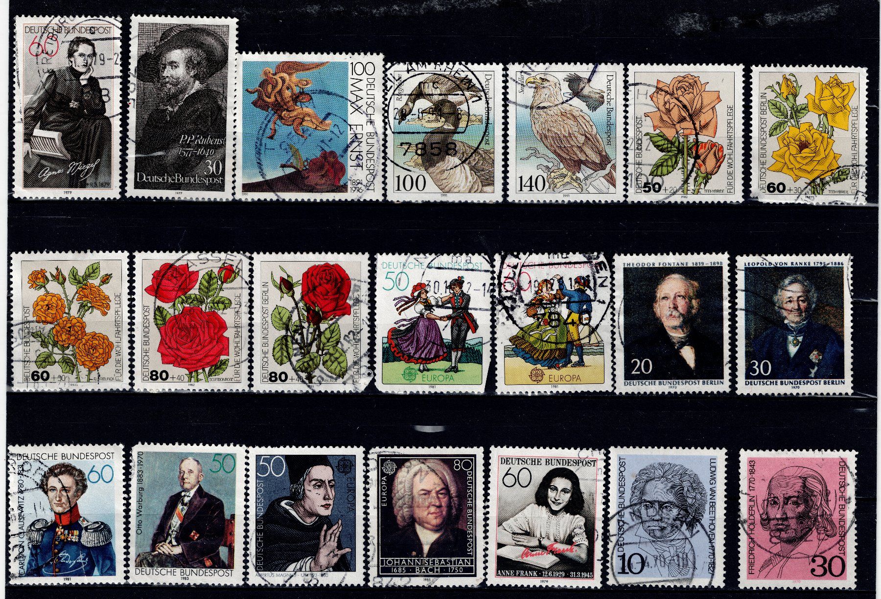 Tutti i francobolli: 43x Briefmarken Deutschland 4 – Usato da Tenniken venduto da mik_6mxg