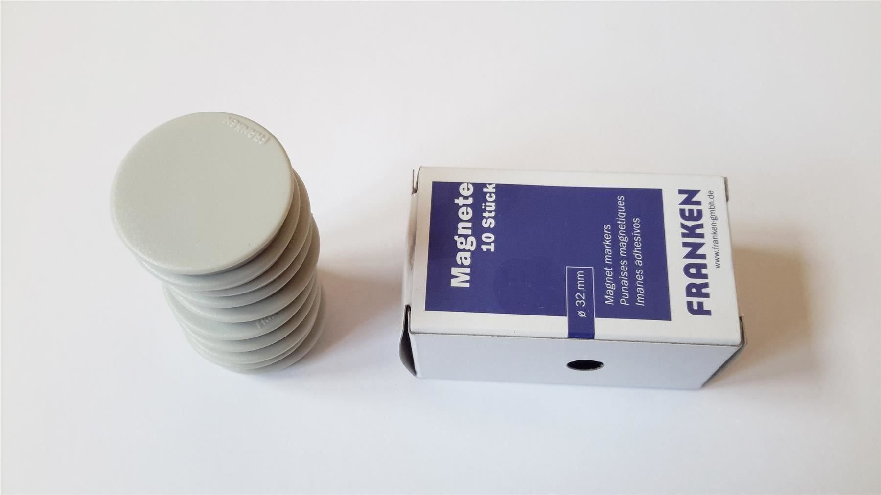 Calamite: Magnete 10 Stück, 32 mm, grau – Nuovo e nell'imballaggio originale da St. Gallen venduto da cointec 6