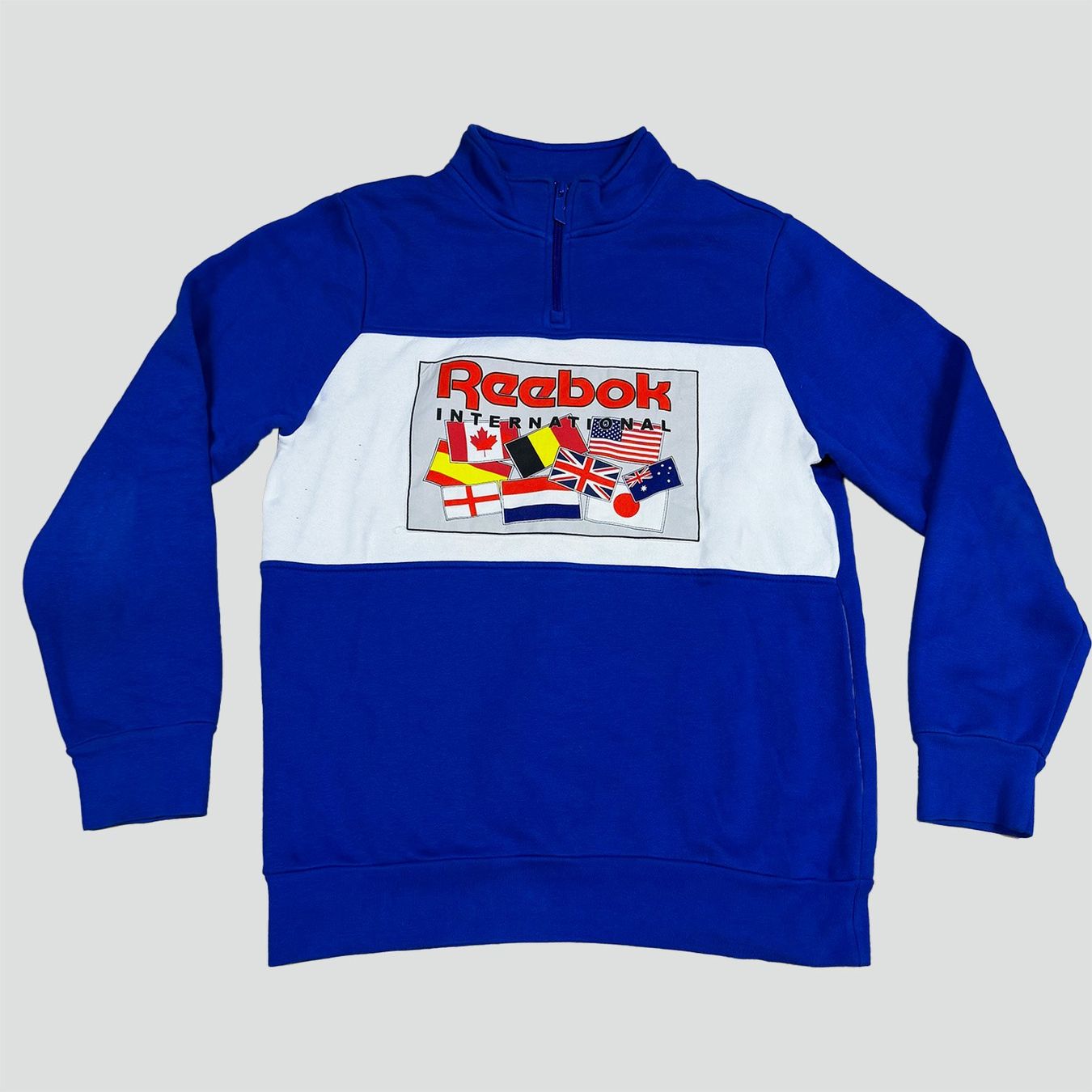 Reebok Pullover & Sweatshirts: Reebok International Pullover Sweatshirt Blau/Weiss Vinta... – Gebraucht aus St. Gallen von sourced_limited
