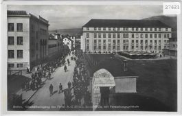 Baden - Geschäftseingang  der Firma AG Brown Boveri Cie.