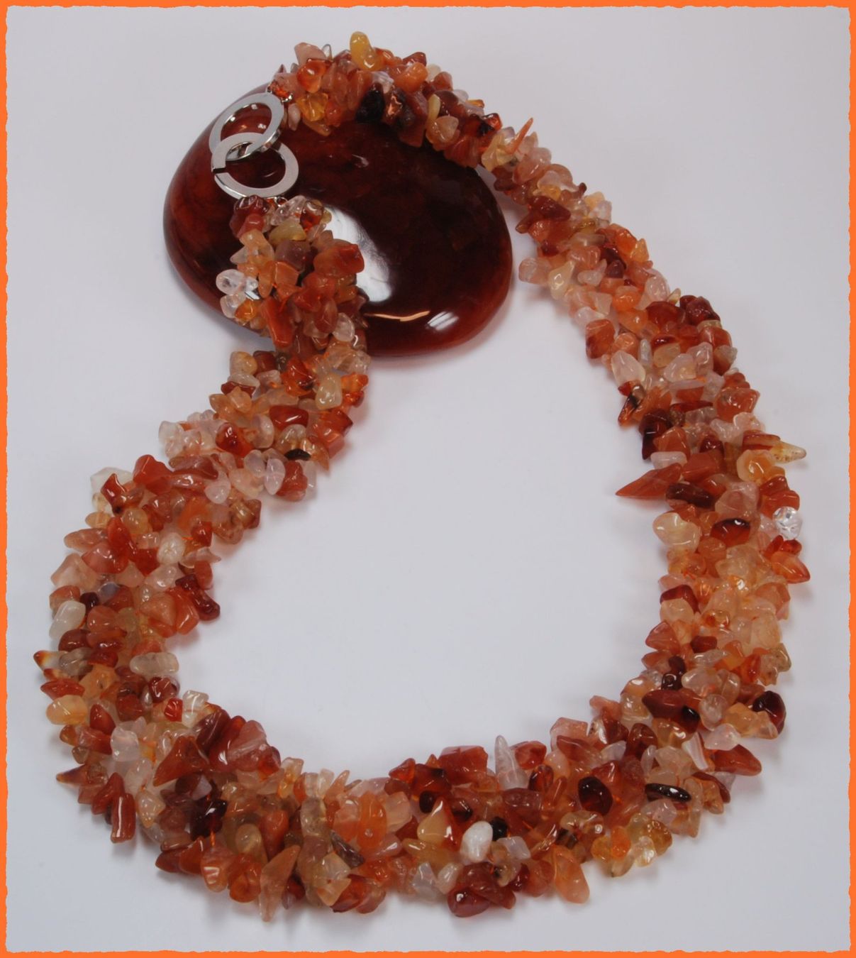 Catenine: ♛ Wunderschönes Achat - Collier  ca. 46cm lang – Nuovo e nell'imballaggio originale da Oberglatt ZH venduto da Hot-Spot 2