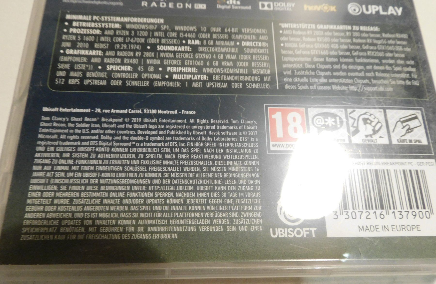 Giochi: PC CD Rom Game Ghost Recon Breakpoint Tom Clancy 2017 – Usato da Sursee venduto da 76 1