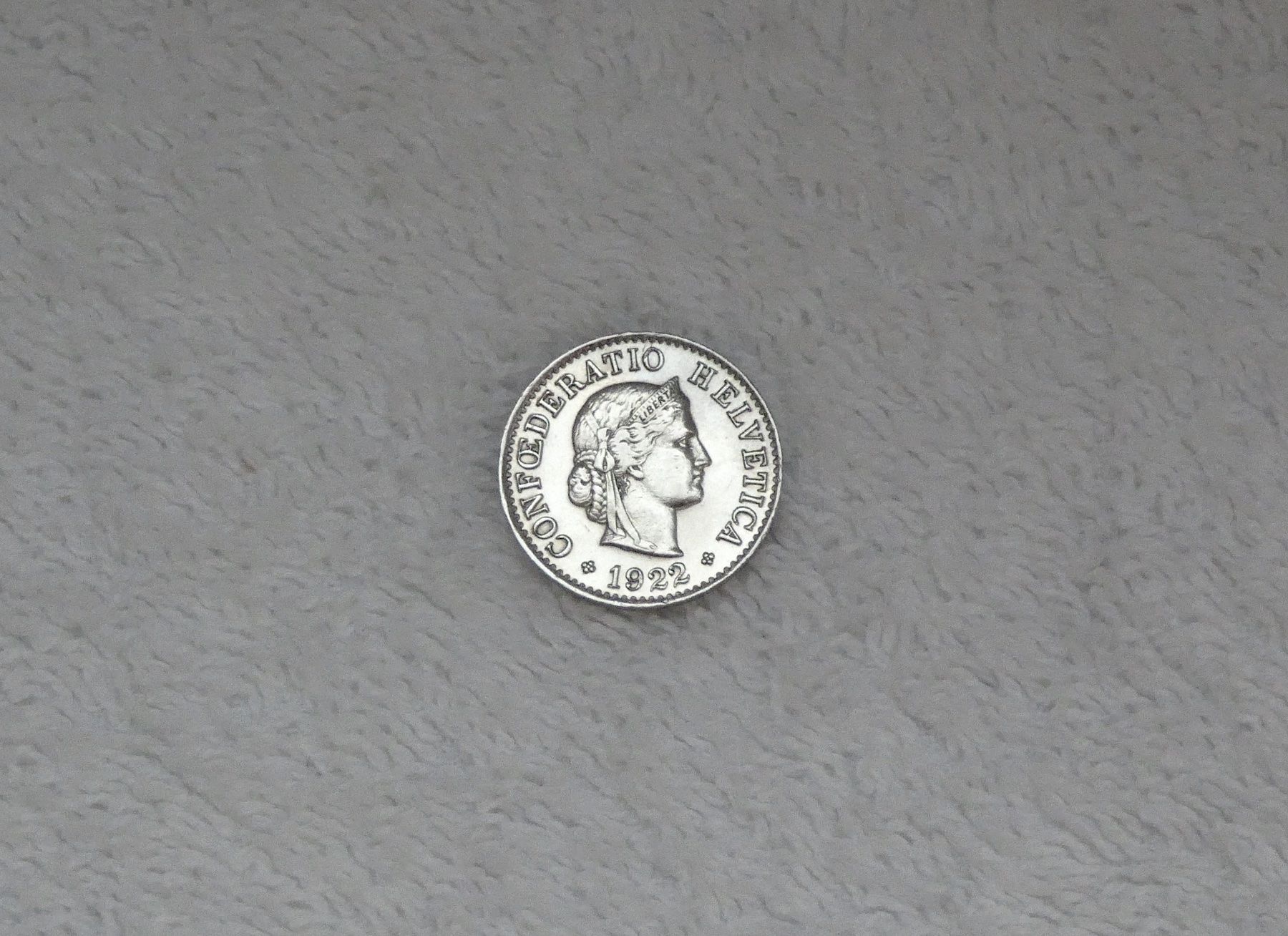Tutti le monete: 5 centimes/Rappen 1922 – Usato da Nyon venduto da Ilmi09