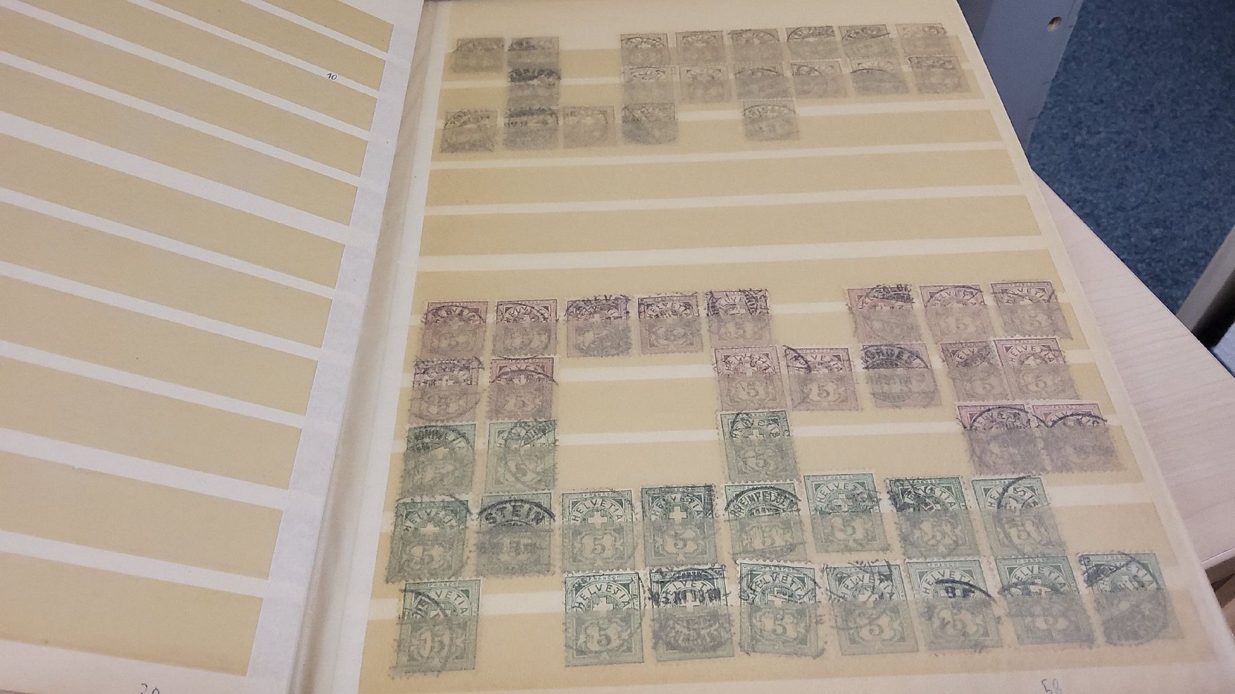Tutti i francobolli: Alte Briefmarken Sammlung - Guter Zustand - Schweizer Werte  – Usato da Herisau venduto da Nluanalucas 1