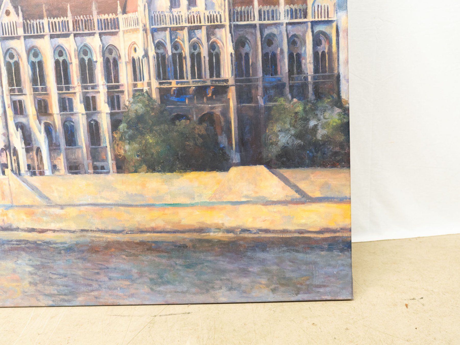 Dipinti: Acryl auf Leinwand, Parlament Budapest - gross - Ref. 07/05 – Usato da Au ZH venduto da BrockiAu 5