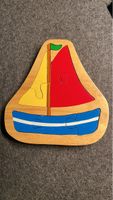 Puzzle en bois bateau et planche de surf, pour enfant