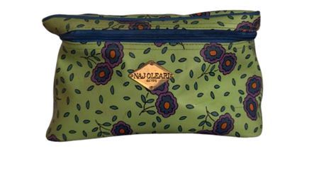 NAJOLEARI Floral Travel Bag cosmetic Case with Mirror
