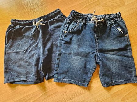 Shorts Sommerhosen Jeans und Baumwolle Gr. 146 (2Stk.)