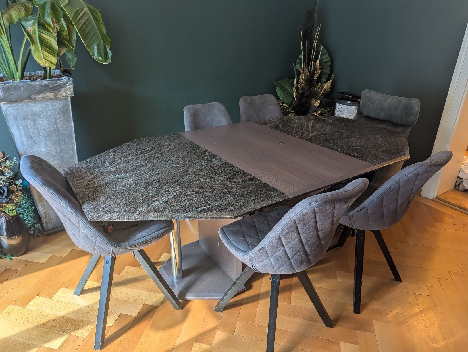 Tavoli: Granit-Tisch mit Verlängerungsplatte – Usato da Luzern venduto da mel_vjd5 1