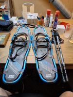 Schneeschuhe Decathlon 930 blau inklusiv Stöcke (S)