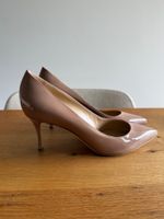 Sergio Rossi Godiva 75 Patent Leder Pumps - Grösse 39.5