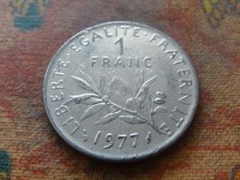 FRANCE  1 Franc  1977  (Z)