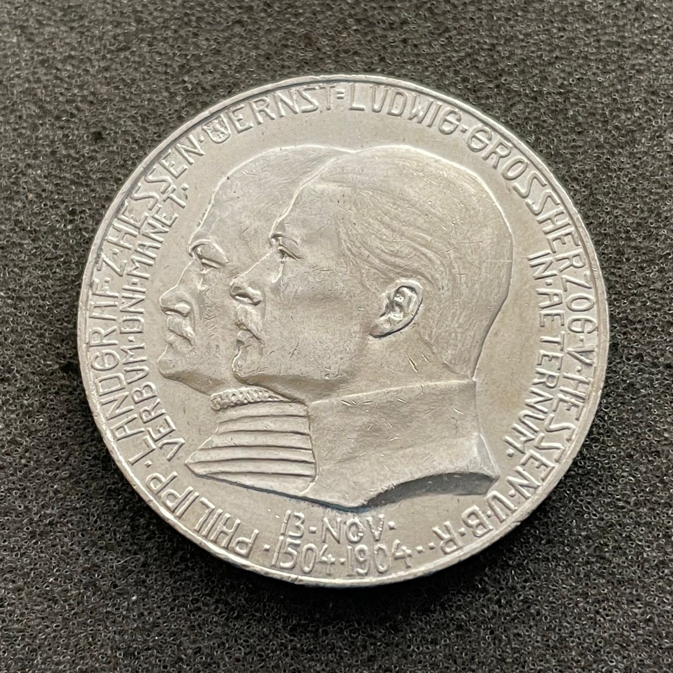 Tutti le monete: 5 Mark Deutschland Hessen 1904 VZ – Usato da Reitnau venduto da tb-muenzen 3