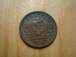 (N°5) 1 Rappen 1870