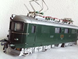 Hag SBB Re 4/4 grün 3 Leiter Gleichstrom Spur 0