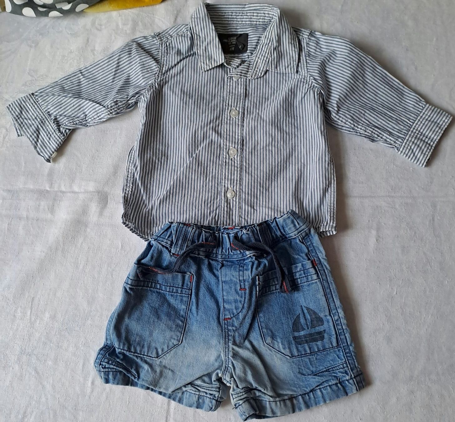 Lotti & Set di vestiti: Ensemble chemise + short pour garcon taille 68 – Usato da Le Noirmont venduto da sportboutique