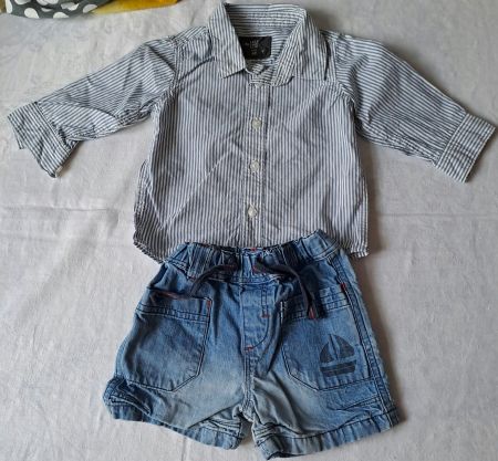 Ensemble chemise + short pour garcon taille 68