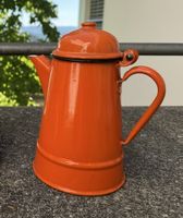 Kaffeekanne orange mit Deckel 