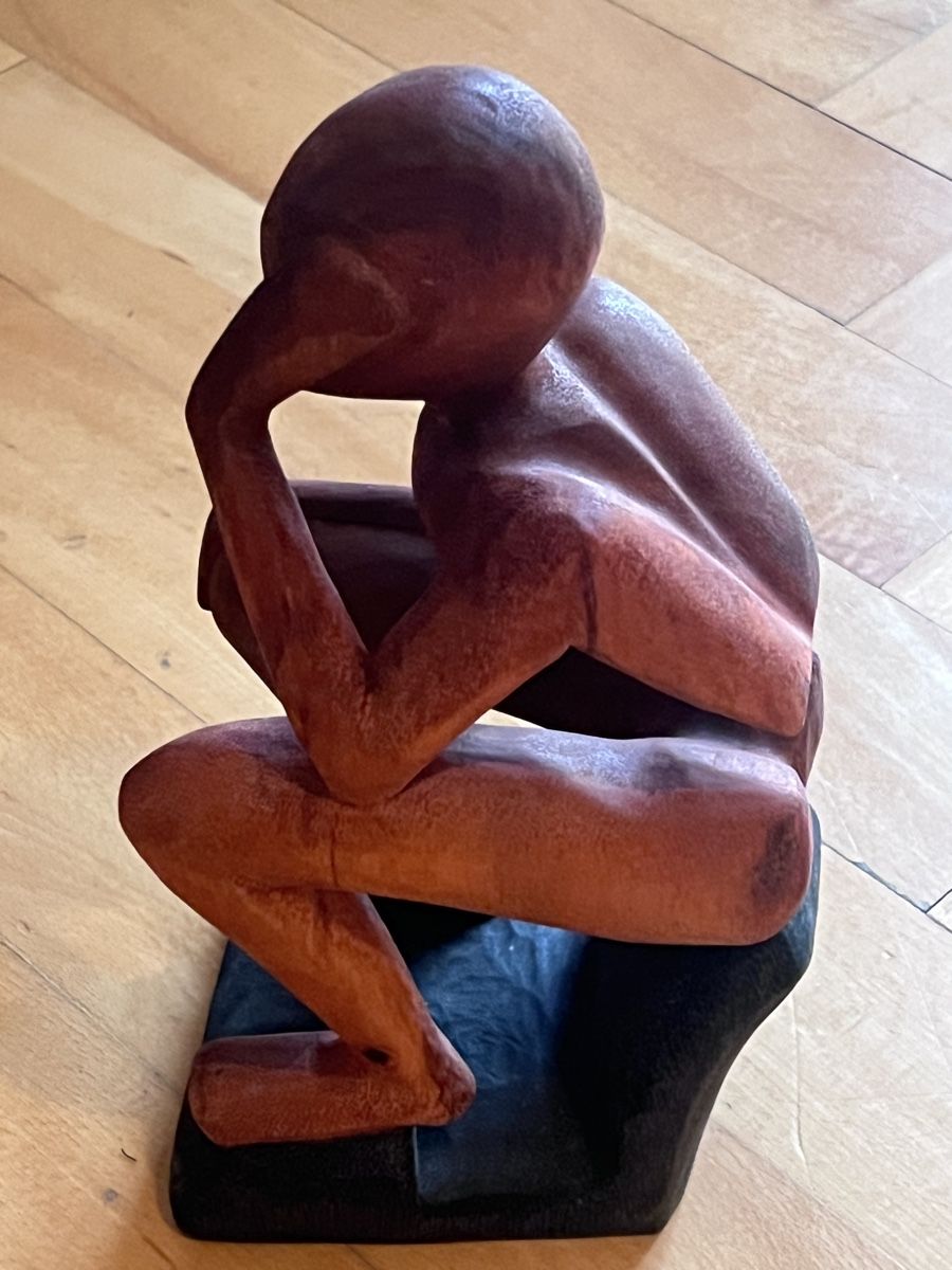 Statuette: Sculpture Homme Penseur Forme Libre – Nuovo e nell'imballaggio originale da Bulle venduto da Sammobil