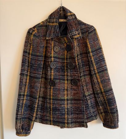 Karierte Vintage Kurzjacke