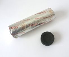 Räucherkohle 33 mm, Rolle Three Kings