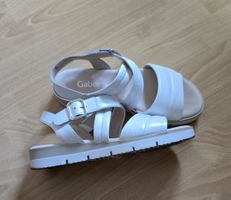 Gabor Sandalen Leder weiss Gr. 39