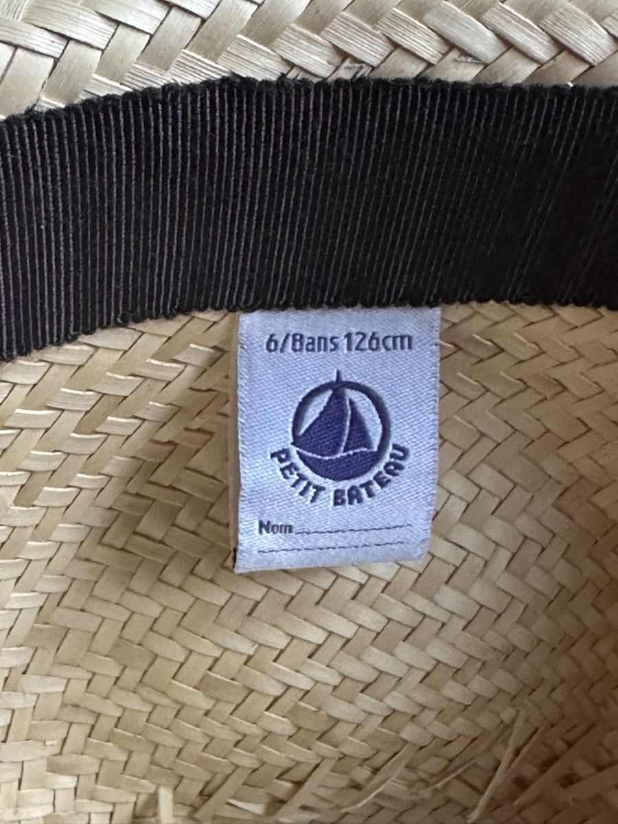 Petit Bateau Altro abbigliamento per bambino: Original Petit Bateau Strohhut, Gr. 126, Sommerhut! – Usato da Hombrechtikon venduto da movoko01 3
