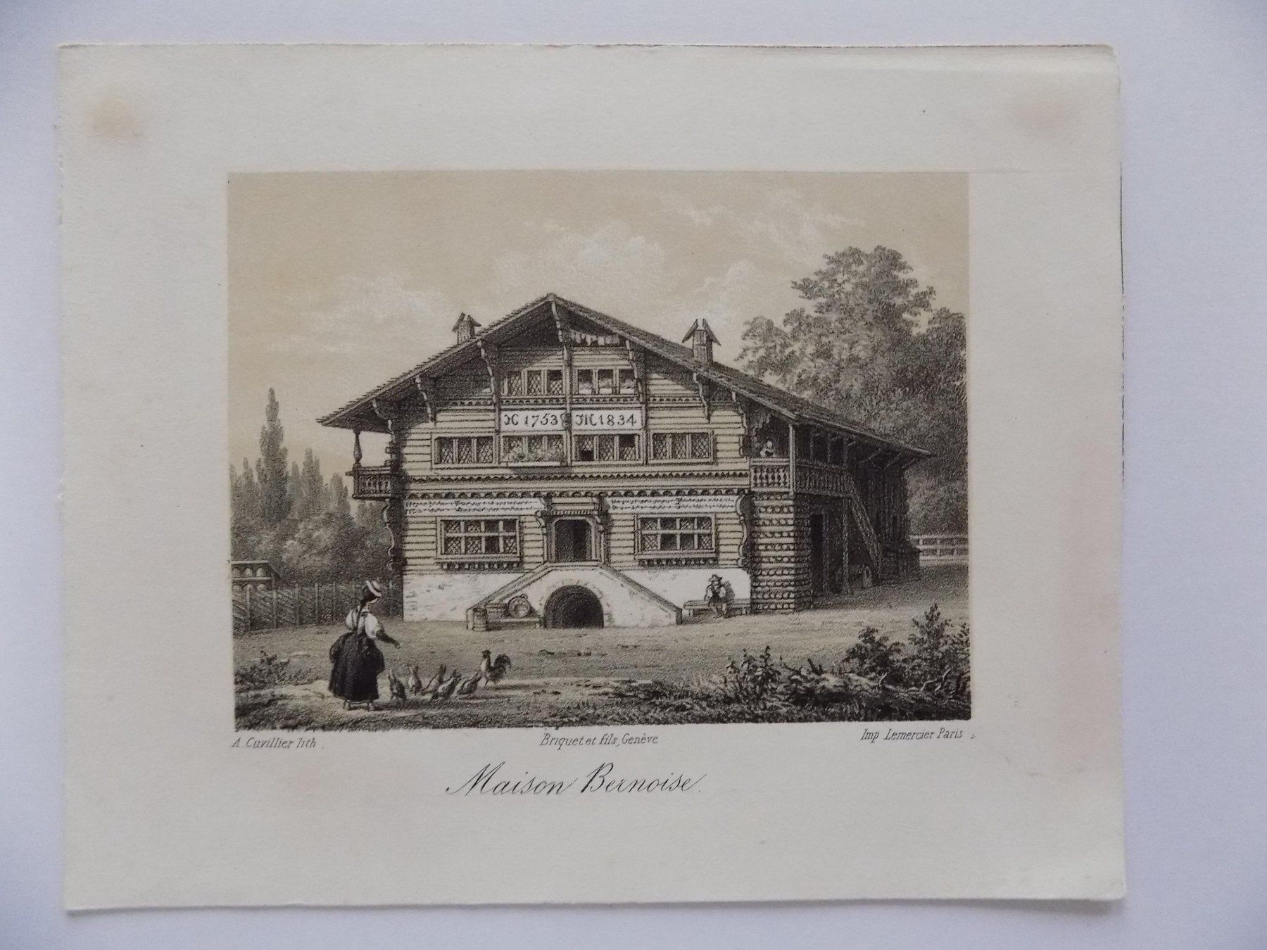 Incisioni: Maison Bernoise Lithographie – Usato da Risch venduto da Antikfee