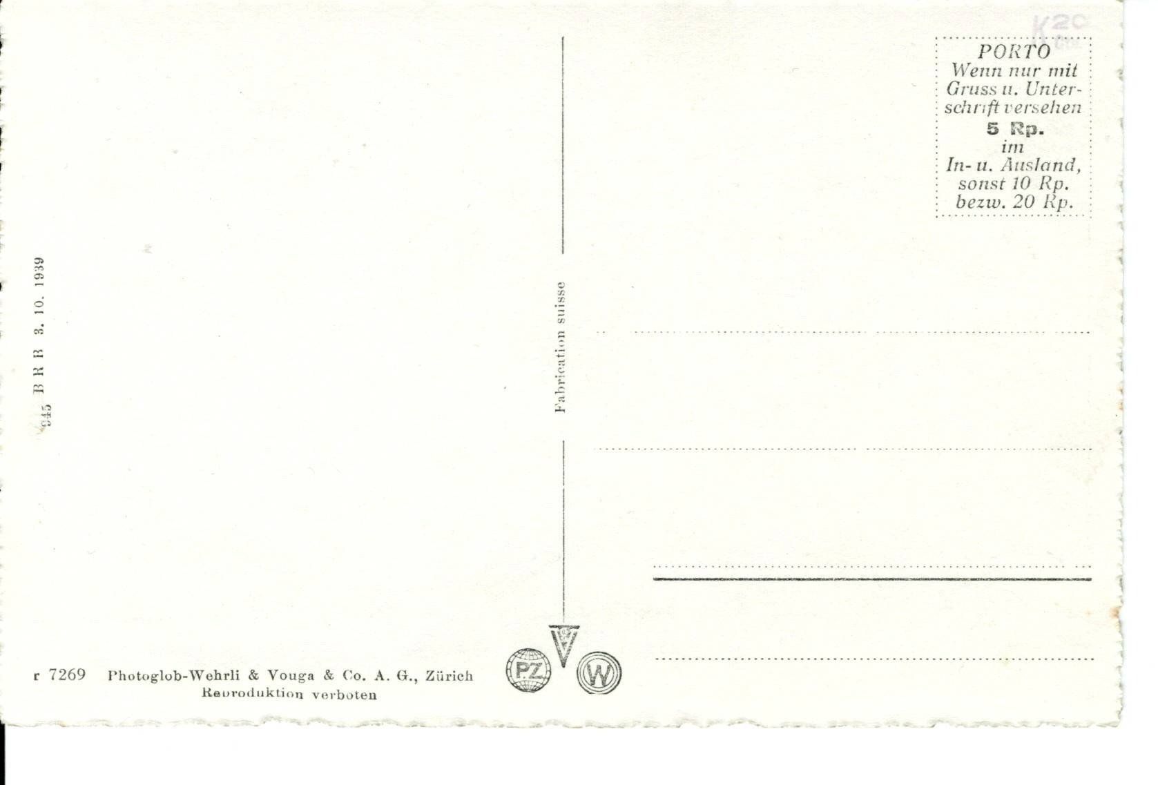 Cartoline postali: Ansichtskarte Affoltern am Albis – Usato da Flums venduto da Guscha1 1