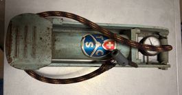 Vintage Fuss Pumpe Velo SCC mit Manometer gebraucht