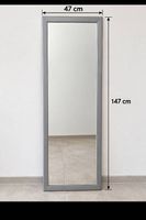 Ganzkörperspiegel 47 × 147 cm Silber/Grau