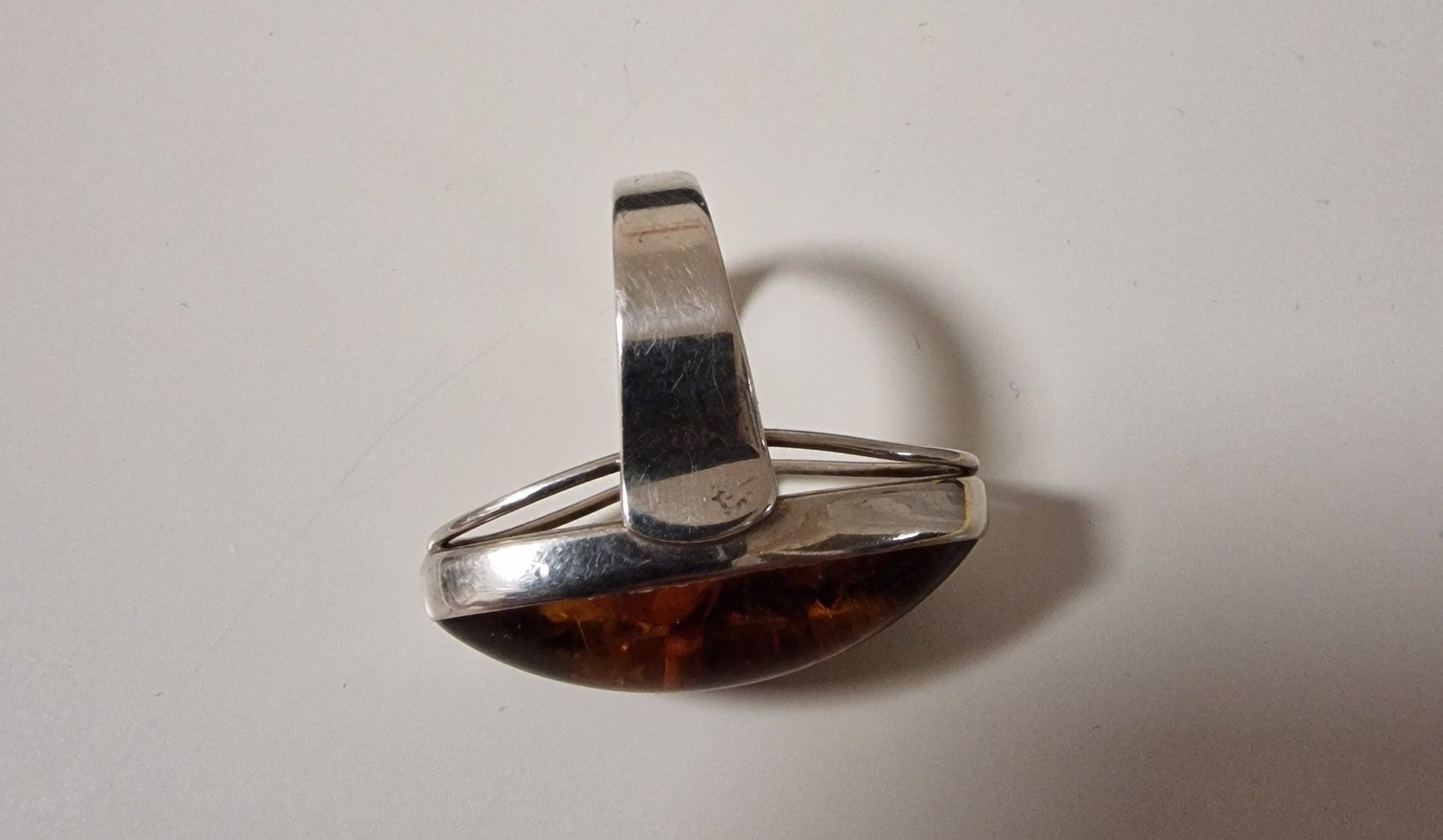 Bagues: Vintage Silberring grosser Bernstein 835 Silber – D'occasion à Baar par romesds88 7
