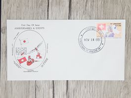 CL07 Enveloppe + Timbre St. Vincent 1991