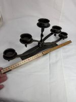 Schöner Kerzenständer aus Metall, Schwarz, für 5 Kerzen