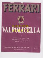 Etikette - Valpolicella (Ferrari) /bd