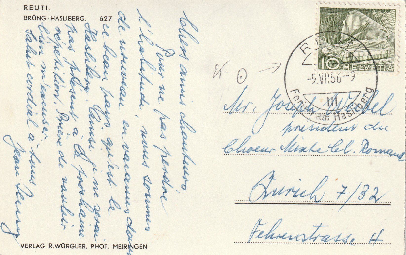 Cartoline postali: Reuti – Usato da Rorschacherberg venduto da fratovi2 1