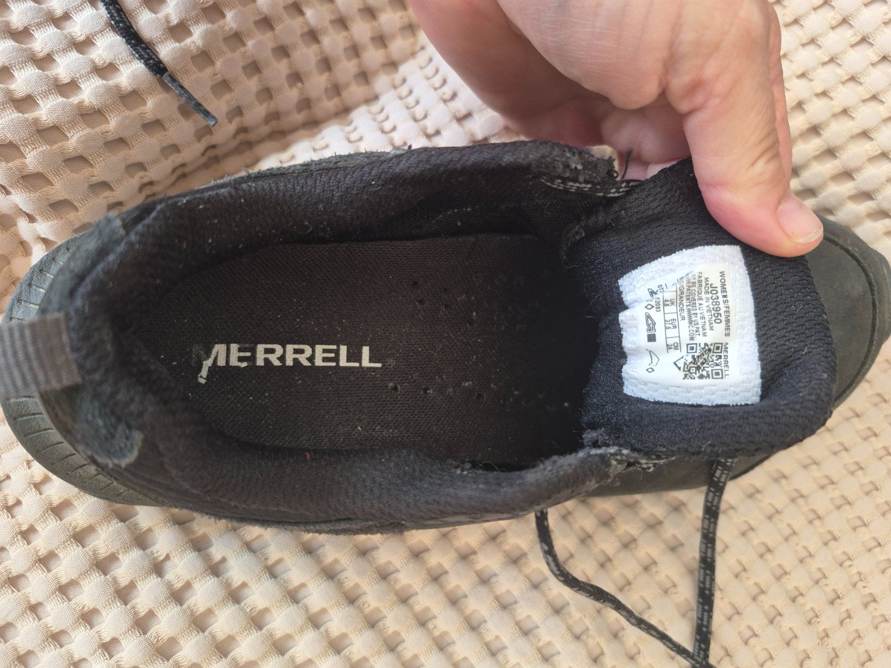 Merrell Scarpe da donna: Wanderschuhe Merrell schwarz Gr. 37,5 – Usato da Winterthur venduto da EH47 3