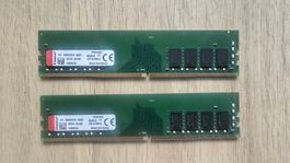 Kingston 16GB DDR4 RAM, 2 Riegel, Top Zustand