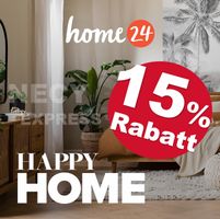 HOME24 Gutschein 15% ab CHF 1'000.– auch auf Aktionen